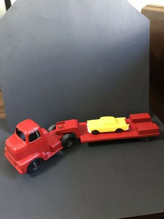 Tootsietoy Ih Semi Truck With Lowbed Trailer And 57 Chevy Good Deal