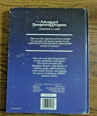 Advanced Dungeons & Dragons Legends & Lore 1984 2