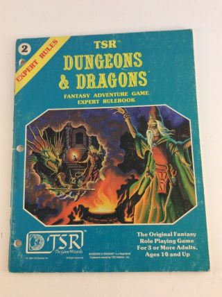 1981 Tsr Dungeons & Dragons Roleplay Expert Rules Rulebook First Printing