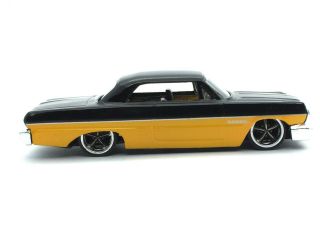 Jada Dub City 1963 63 Chevrolet Chevy Impala Black/yellow Die Cast 1/64 Loose