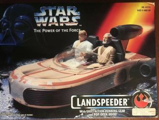 Star Wars Kenner Power Of The Force Landspeeder Vehicle 1995