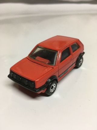 Matchbox Volkswagen Golf Gti Red 1985 Made In Macau 1:58 Scale
