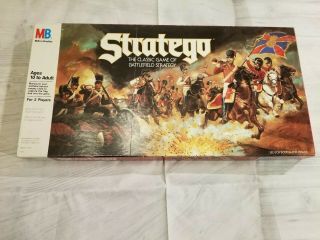 Vintage Stratego Board Game 1986 The Classic Game Of Battlefield Strategy
