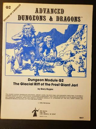 Tsr 9017 Ad&d Dungeons & Dragons - Glacial Rift Of The Frost Giant Jar - G2