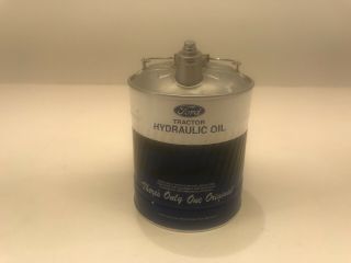 Ford Hydraulic Oil 5 Gallon Can Bank Farm Toy Tractor Collectible