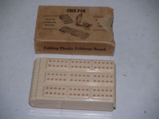 Crib Pak - Folding Plastic Cribbage Board Set - And Pegs - 9 "
