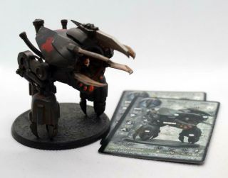 At - 43 28mm Therian Black Hekat Golgoth Strider Rackham With Cards