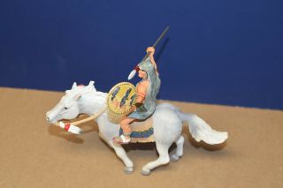 Schleich 2005 " Indian Warrior On Horseback " (no Box) Made In Germany
