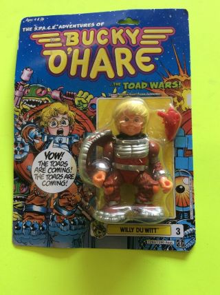 Vintage,  Figure,  The Space Adventures Of Bucky O Hare Toad Wars Willy Du Hasbro