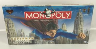 Monopoly Superman Returns Collectors Edition Board Game - - DC COMICS 2