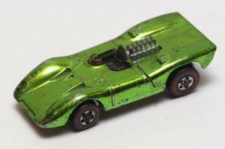 43 Vintage Mattel Hot Wheels Redline 1970 Light Green Ferrari 312p