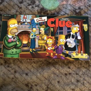 The Simpsons Clue Board Game - 1st Edition - Parker Brothers - Ready To Play