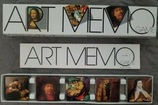 1995 Art Memo Game Piatnik - Famous Paintings Matching Game 7085 -