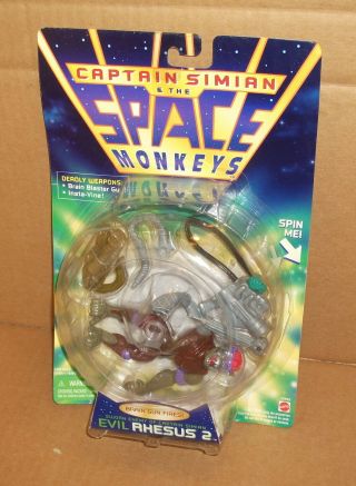 1996 Captain Simian & The Space Monkeys Evil Rhesus 2 Moc