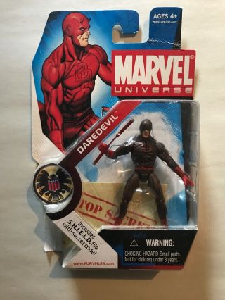 Marvel Universe 3.  75 " 008 Daredevil (dark Red) Hasbro On Card