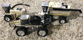 (3) Ertl Diecast John Deere Farm Toys Tractor Chrome Plated Rare