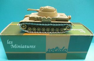 Solido No.  6073 1/50 Wwii German Panzer Iv Tank Aa Zwilling Flak Diecast Model