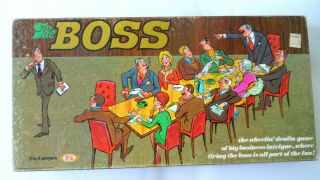 The Boss Board Game 1972 Ideal Where Firing The Boss Is All The Fun Complete