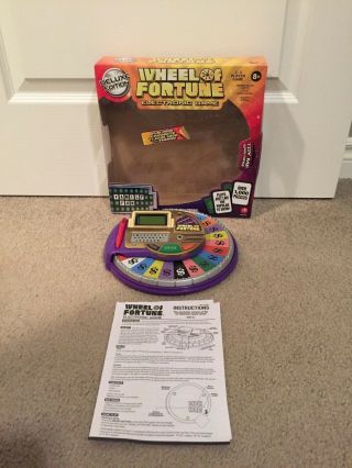 Wheel Of Fortune Electronic Game Deluxe Edition Irwin Toy 1 - 3 Players: