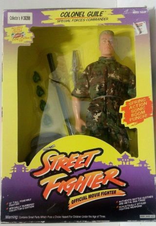 1993 Colonel Guile Street Fighter Capcom Military Action Figure 5.  99