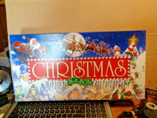 Christmas In A Box Monopoly Board Game Late For The Sky Holiday Complete