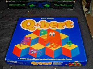 Vintage 1983 Q Bert Board Game,  Based On The Arcade Game 100 Complete Qbert