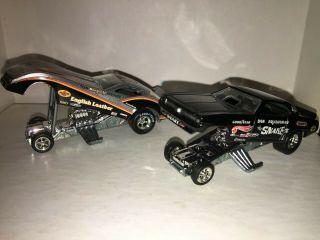 Mongoose / Snake Dragster 1:64 Scale Diecast Real Riders Vhtf Hot Wheels 2