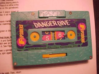 1988 Milton Bradley Flipsiders Cassette Game Danger Dive