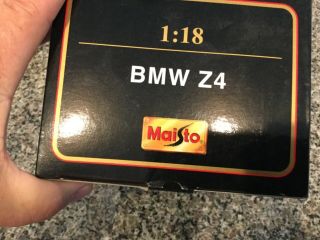 Maisto Special Edition 1:18 BMW Z4 Convertible Die cast 4