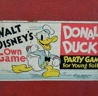 1938 Walt Disney Board Game " Donald Duck 