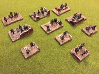 Flames Of War Fow Battlefront German Infantry Mortar 8cm Weapons Platoon Painted