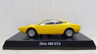 1/64 Kyosho Ferrari 308 Gt4 Yellow Diecast Car Model