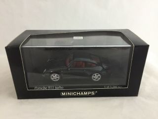 1/43 Minichamps 1995 Porsche 911 Turbo,  Black Metallic,  430 069209,  1/3,  360 Pc.
