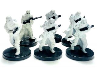 Star Wars Miniatures: Imperial Snowtrooper Miniatures 6pk (wotc,  2005) Hoth