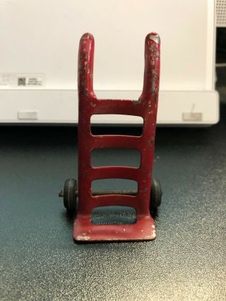 Vintage Pressed Steel Hand Truck Buddy L Marx Tonka ? Dolly Delivery Cart Toy 2