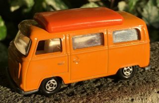 1970 Vintage Matchbox Superfast No.  23 Vw Volkswagen Camper Van Lesney Orange