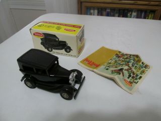 Vintage Tiny Tonka Black Rat - A - Tat - Tat Car 434 Toy Pressed Steel W/box &lookbook