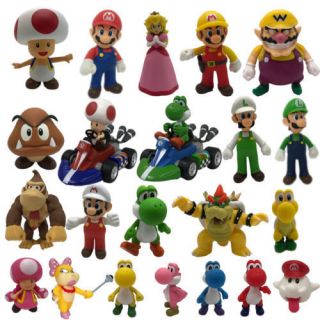 Gifts Cute Mario Bros Luigi Mario Yoshi Wario Bowser Action Figure Toy