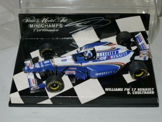 Minichamps 1:43 F1 1995 David Coulthard Williams Renault Fw17 Signed