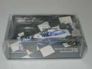 Minichamps 1:43 F1 1995 Damon Hill Williams Renault Presentation Car Signed 2