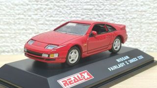 1/72 Real - X Nissan Fairlady Z Z32 300zx Red Diecast Car Model