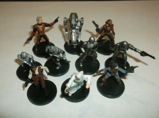 10 Knights Of The Old Republic Era Star Wars Miniatures Game Figures Rpg Kotor