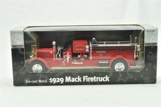 1929 Mack Pumper Firetruck Die Cast Metal Coin Bank Red 1:30 Dayton Hudson