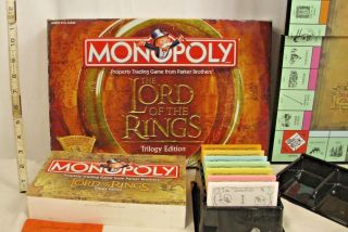 Monopoly Lord Of The Rings Trilogy Edition Strategy Game Boxed 2003