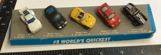 Vtg Galoob Micro Machines Set 2 World’s Quickest Cars Ferrari Shelby Porsche,