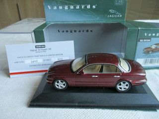 Vanguards 1/43 Jaguar Xj V8 " Radiance Red " Limited Va09104