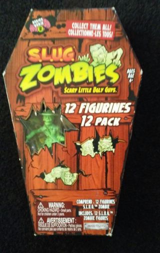 S.  L.  U.  G.  Zombies Series 2 Set 12 Slug In Coffin Like Muscle Men Walking Dead