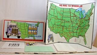 The Game Of Big Rig 18 Wheeler Semi Trucking Board Game Boxed Complete