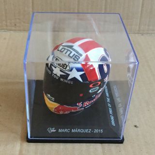 Helmet Motogp Shoei (2015) 1/5 Miniature,  Marc Marquez Prix Americas,  Altaya.