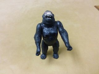 Gorilla Toy Animal Figure King Kong 4.  5 " Tall Rubber Poseable